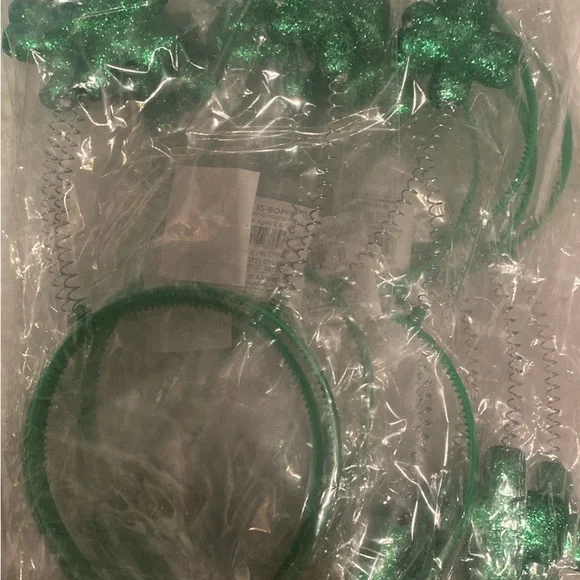 Green Shamrock Headband for Parties - Picture 2 of 2